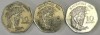 MAURITIUS Set / Lot 16 , 3 Monede : 10 Rupees 2000 , 10 Rupees 2016 , 10 Rupees 2019, Africa, Cupru-Nichel