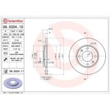 Set disc frana Citroen Saxo (S0 S1) 02.96-04.04, Xsara (N1) 04.97-12.05, Xsara Box / Estate 05.98-08.05, Xsara Box Body/Liftback (N3) 05.98-03.05, Xs, BREMBO