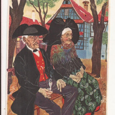 FA25-Carte Postala- FRANTA - En parcourant l'Alsace, circulata 1948
