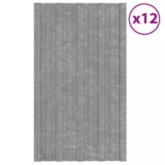 Panouri pentru acoperi? 12 buc argintiu 80x45cm o?el galvanizat foto
