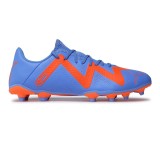 Ghete Fotbal Barbati Puma Future Play FG/AG Albastre - Gazon Natural/Sintetic, Material Sintetic, Model cu Șosetă