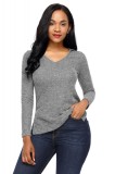 Cumpara ieftin BL966-18 Bluza tricotata accesorizata cu gluga