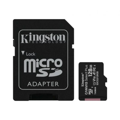 CARD MicroSD KINGSTON 128 GB microSDXC clasa 10 SDCS2/128GB foto