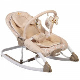 Balansoar muzical cu vibratii Carrie Beige, Cangaroo