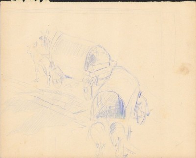 A1683 Schiță de Dimitrie &amp;bdquo;Puiu&amp;rdquo; Eitel, nesemnată foto