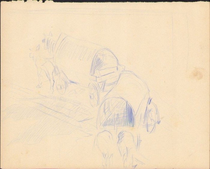 A1683 Schiță de Dimitrie &bdquo;Puiu&rdquo; Eitel, nesemnată