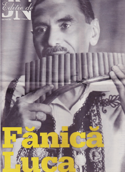 CD Populara: Fanica Luca ( disc nr. 11+ ziar supliment Jurnalul National )
