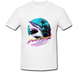 Tricou &quot; Synthwave shark &quot;