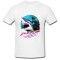 Tricou &quot; Synthwave shark &quot;