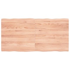vidaXL Blat masă, 120x60x(2-4) cm, maro, lemn tratat contur organic 363960