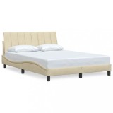 Cumpara ieftin Cadru de pat fara saltea, Hanko, crem, 120x200 cm, textil