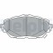 DELPHI LP3378 set placute frana,frana disc