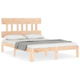 Cumpara ieftin Cadru de pat fara saltea, 140x200 cm, lemn masiv pin