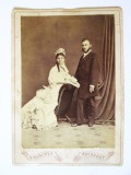 Fotografie mare pe carton 160 x 112 mm Franz Duschek-Bucuresci circa 1880