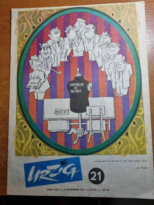 Revista umoristica urzica - 15 noiembrie 1970