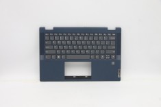 Carcasa superioara cu tastatura palmrest Laptop, Lenovo, IdeaPad Flex 5-14IIL05 Type 81WS, 81X1, 5CB1B36461, 460.0MD05.0001, Fingerprint, Abyss Blue,
