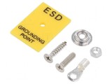 Fişă de &icirc;mpăm&acirc;ntare ESD 35x30mm 0&Omega; - Protecție electrostatică