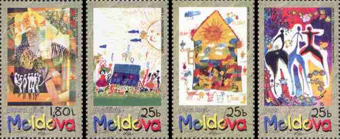 MOLDOVA 2001, Arta, Desene ale copiilor, serie neuzata, MNH