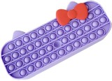 Penar cu jucarie popit ShengOu, silicon, mov/rosu, 19 x 7 x 4,5 cm
