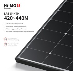 MONO SOLAR PANEL LONGI LR5-54HTH-440M foto