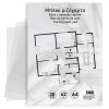 Bloc Schițe, Tracing Paper Pad, A4, 30 File, H&acirc;rtie de Calc, Oem