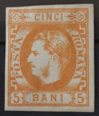 Romania 1869 - Carol l cu Favoriti,Lp.25 foto