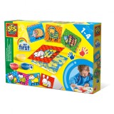 Primul meu set acuarele pentru degetele si carduri,1-4 ani, SES Creative