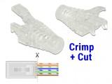 Set 20 bucati mansoane RJ45 Crimp+Cut, Delock 86455