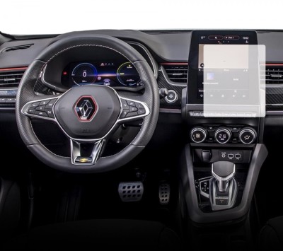 Folie protectie display navigatie si ceasuri de bord Duragon, din silicon, pentru Renault Arkana 2023+, transparenta, anti-shock, kit instalare foto