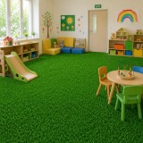 Gazon artificial verde pentru interior 25x25 cm, grosime 2 cm