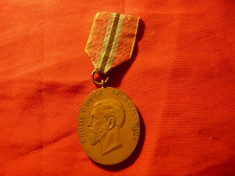 Medalie - 40 Ani Domnie Carol I , bronz foto