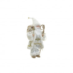 Santa White Golden cu sceptru 45 cm