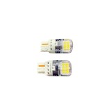 Set 2 becuri auto LED o faza T20 7440 W21W 16SMD 2835 CANBUS 12-24V 620lm lumina alba Cod: SPT18-7440-W Automotive TrustedCars