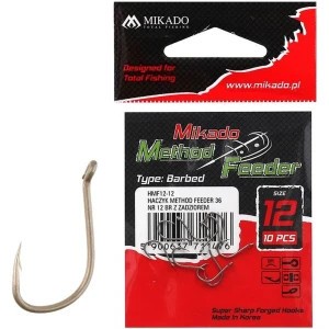Carlige Mikado Method Feeder BN 36, Nr.14, 10buc/plic foto