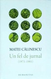 Matei Calinescu - Un fel de jurnal 1973-1981