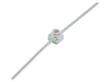 LED verde axial 1,65mm BROADCOM HLMP-6505, intensitate 10-40mcd, unghi 28&deg;, lentilă convexă