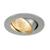 Spot incastrat, NEW TRIA 68 Ceiling lights, aluminium Indoor LED recessed ceiling light alu round 2700K 38&deg; incl. driver clip springs,, SLV