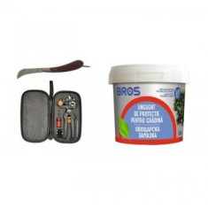 Cleste altoit cu accesorii , Cutit altoit tip cosor si pasta tratament protectie copaci