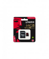 Micro sdxc kingston 64gb class 10 uhs-i r/w 100/80 mb/s foto