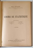 COURS DE STATISTIQUE , 3e EDITION par ALBERT AFTALION