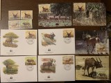 Mali - serie 4 timbre MNH, 4 FDC, 4 maxime, fauna wwf