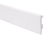 Plinta parchet polimer dur Wood Class Amber 80 PPAM80, alb, 2200 x 80 x 16 mm