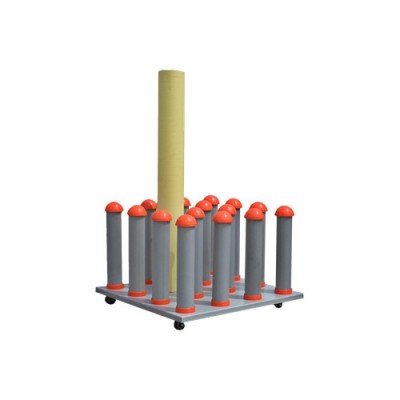 Stand de depozitare compatibil role folie/autocolant, capacitate 16 role, dimensiune 45x45cm Cod: DP-1645 foto