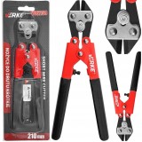 Foarfeca, cleste pentru taiat sarma, bare, fier striat, lungime 210 mm, Verke