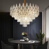 Candelabru Cristal ALHAMBRA Eleganza 8x E14, Diametru 49cm, Auriu Lucios, Inaltime Reglabila ModernLight Concept, Alessandro DESIGN