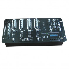 Mixer DJ Ibiza, 6 canale, USB/MP3, butoane cromate foto