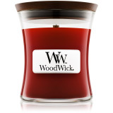 Woodwick Cinnamon Chai lum&acirc;nare parfumată cu fitil din lemn 85 g