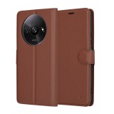 Husa Xiaomi Redmi A3 Techsuit Leather Folio, maro