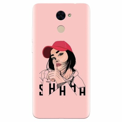 Husa silicon pentru Huawei Enjoy 7 Plus, Shhh foto