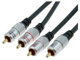 Cablu RCA dublu 1.8m negru